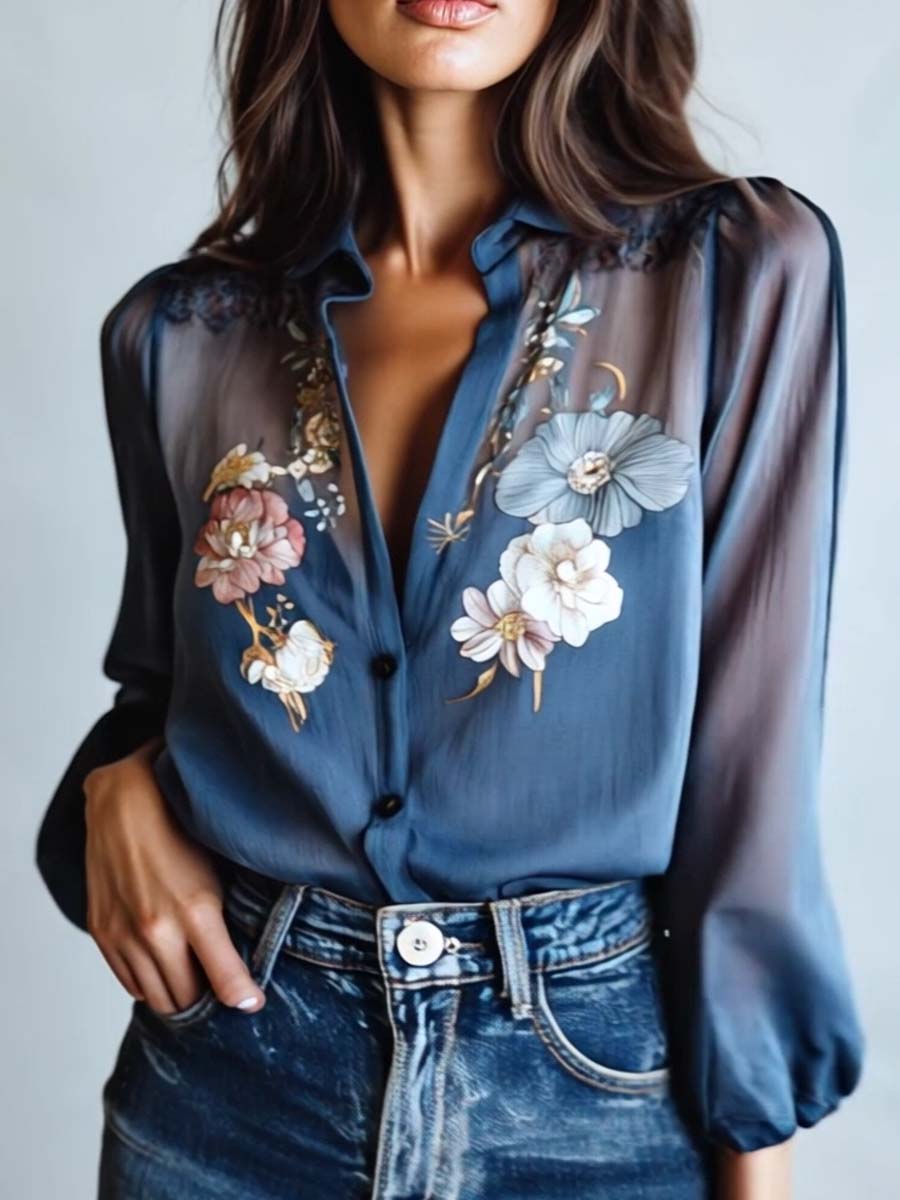 MELLY | Blouse Femme Florale Boho Chic
