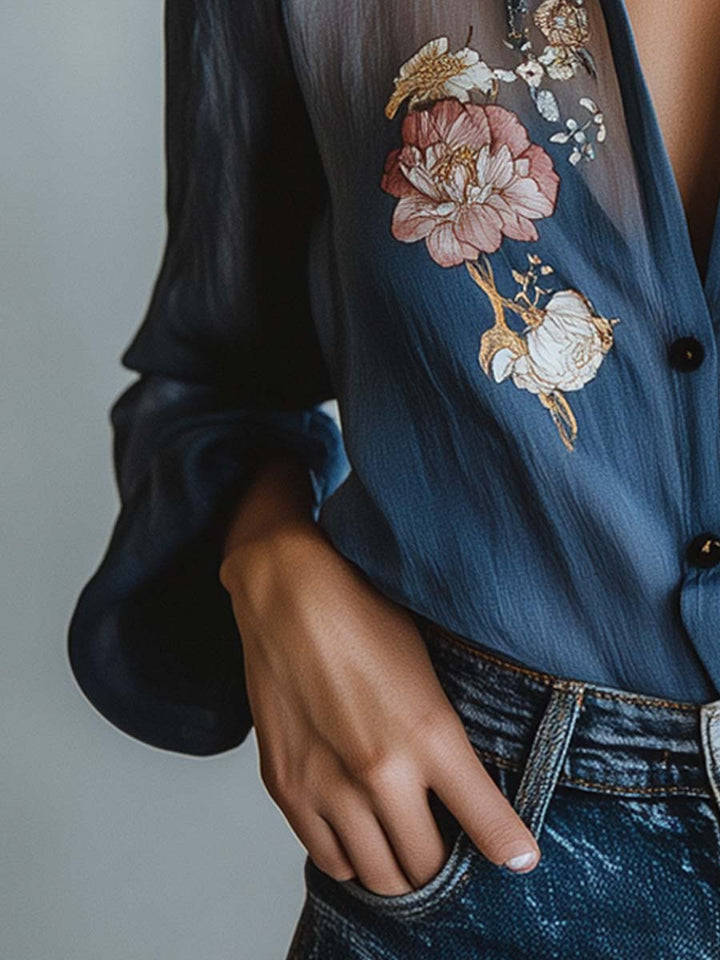 MELLY | Blouse Femme Florale Boho Chic