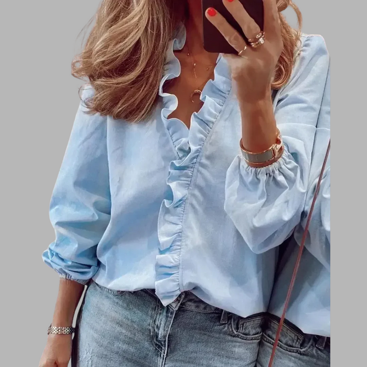 Maren | Blouse Élégante à Manches Longues
