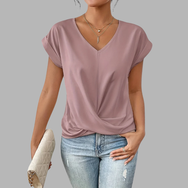 Liv | T-shirt décontracté avec encolure en forme de cœur
