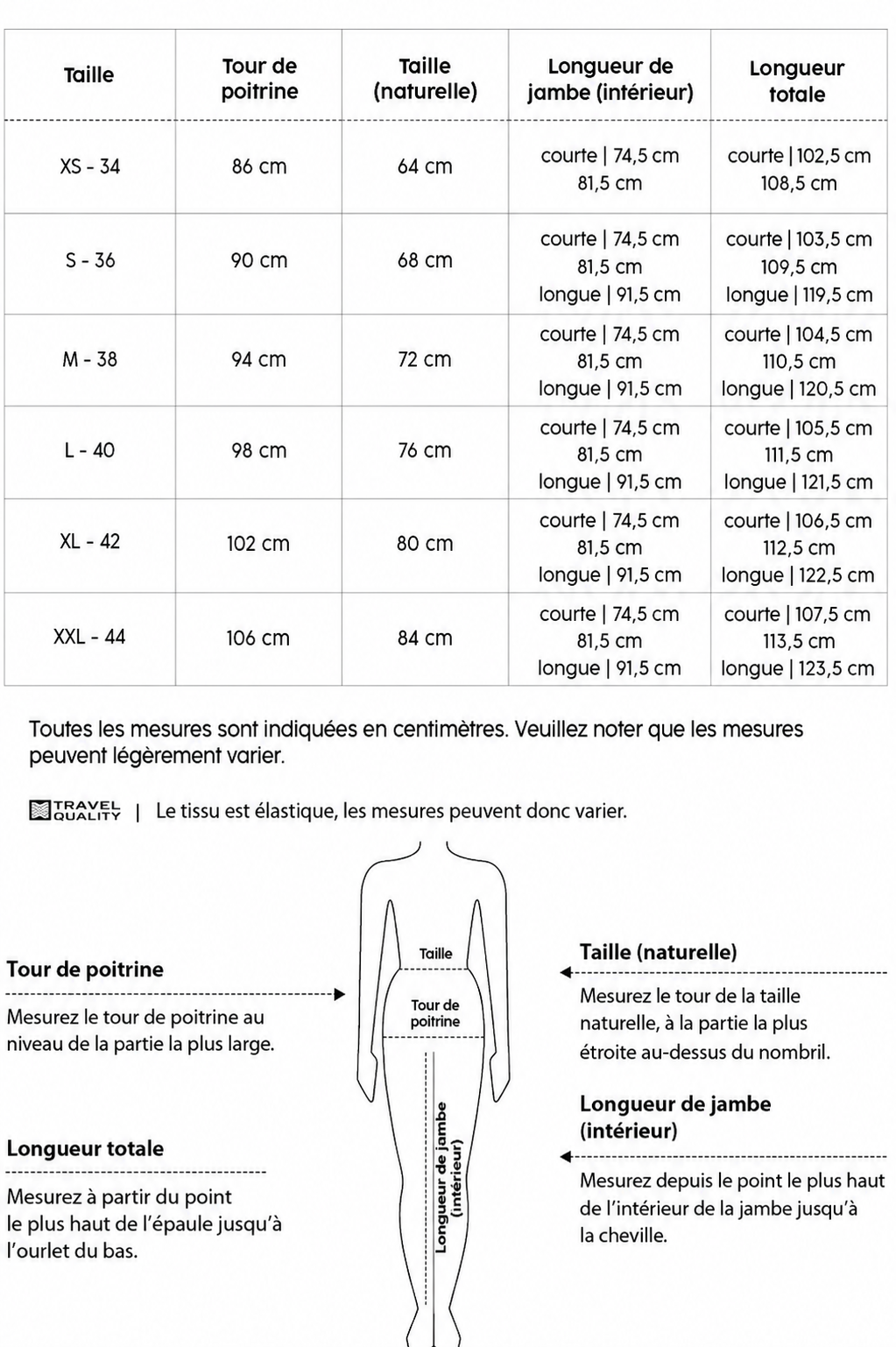 Constance | Pantalon de Voyage
