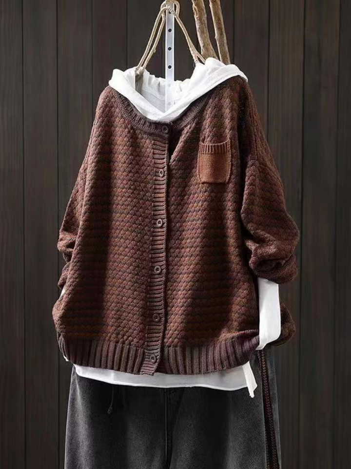 SELIORA | CARDIGAN TRICOT TEXTURÉ