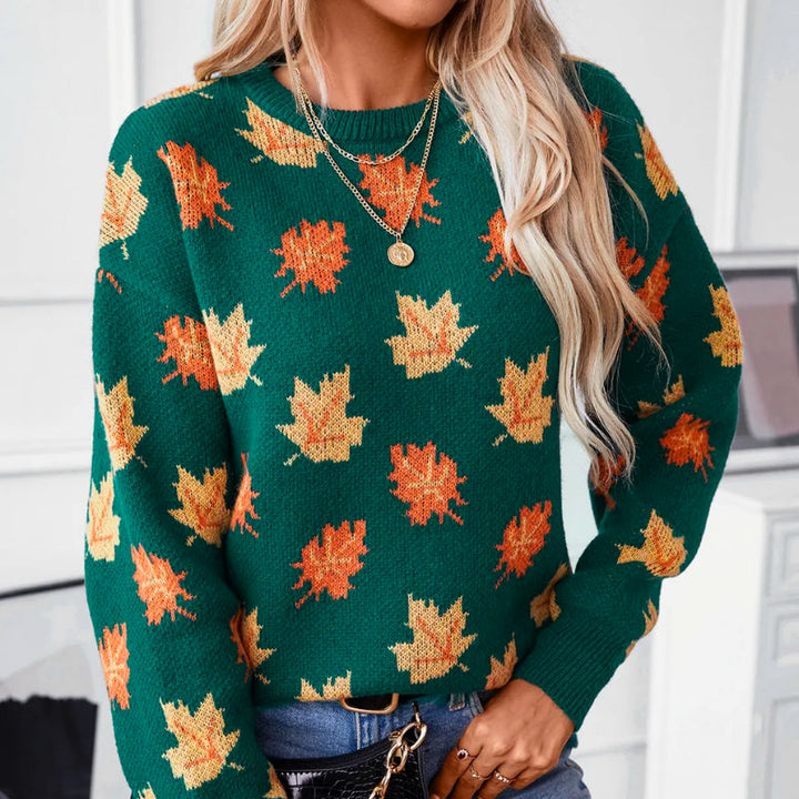 Sophia™ - Pull Confortable Style Feuille
