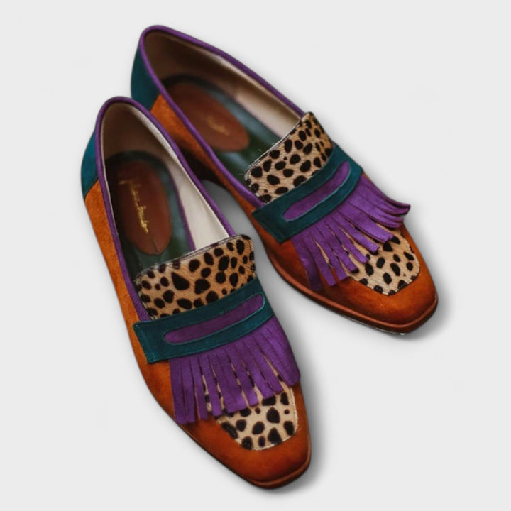 Fallon™ | Mocassins Léopard Marron