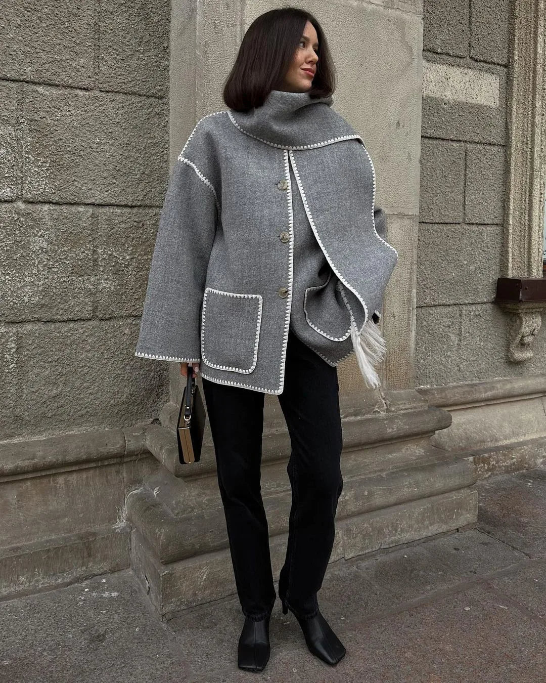 Olivia™ - Manteau Français de créateur Haut de gamme