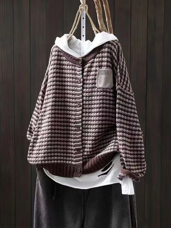 SELIORA | CARDIGAN TRICOT TEXTURÉ