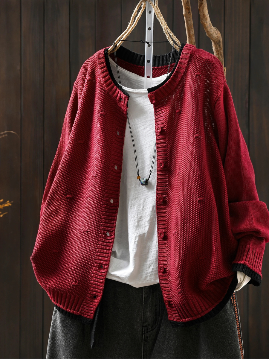 LE ISOLDE | CARDIGAN TEXTURÉ