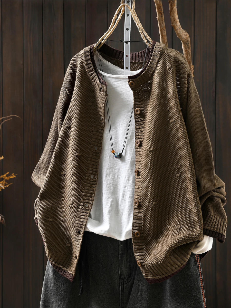 LE ISOLDE | CARDIGAN TEXTURÉ
