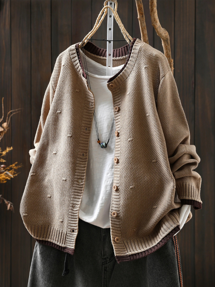 LE ISOLDE | CARDIGAN TEXTURÉ