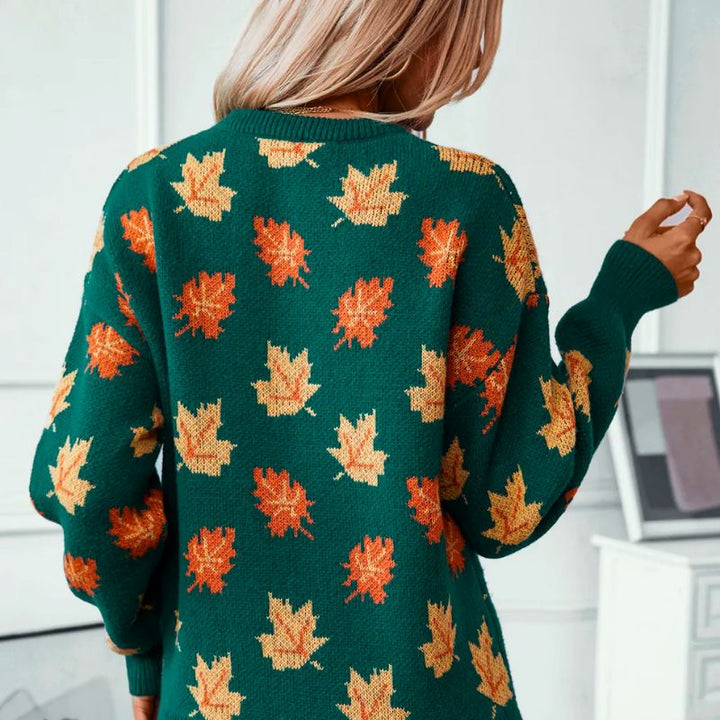 Sophia™ - Pull Confortable Style Feuille