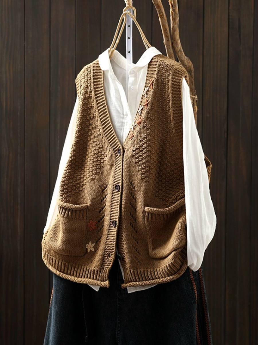 FLORIANNE | GILET EN TRICOT