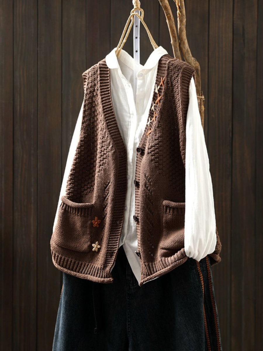 FLORIANNE | GILET EN TRICOT