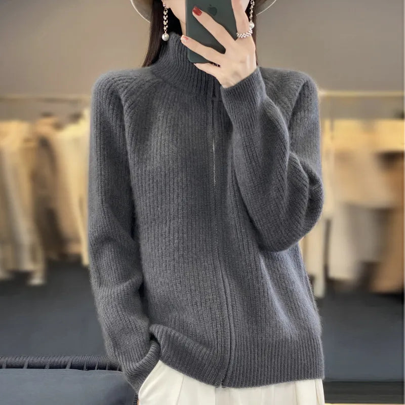 Charlotte™ - Cardigan avec Fermeture Éclair