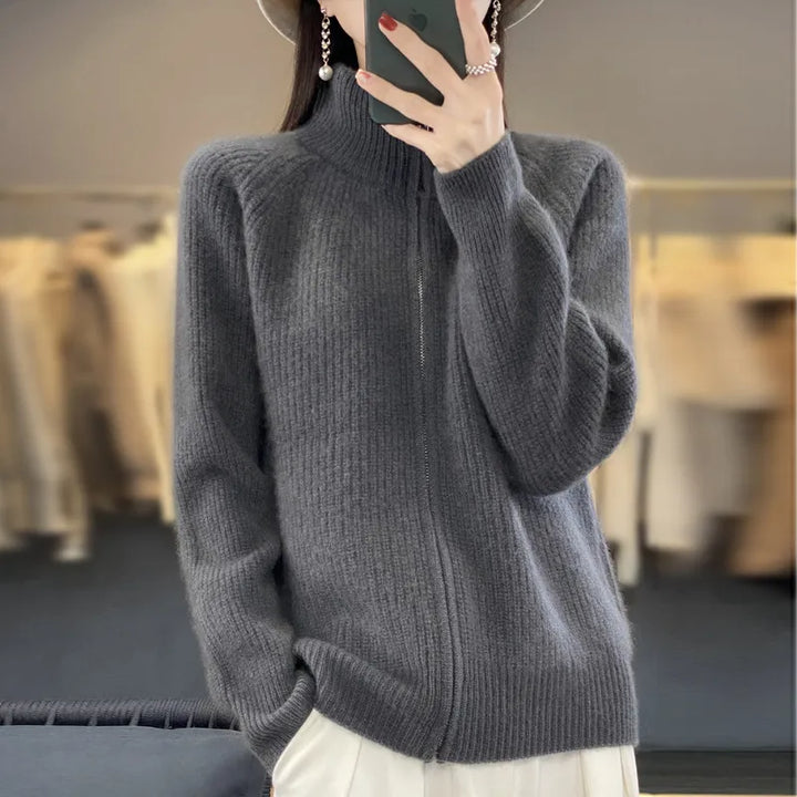 Charlotte™ - Cardigan avec Fermeture Éclair