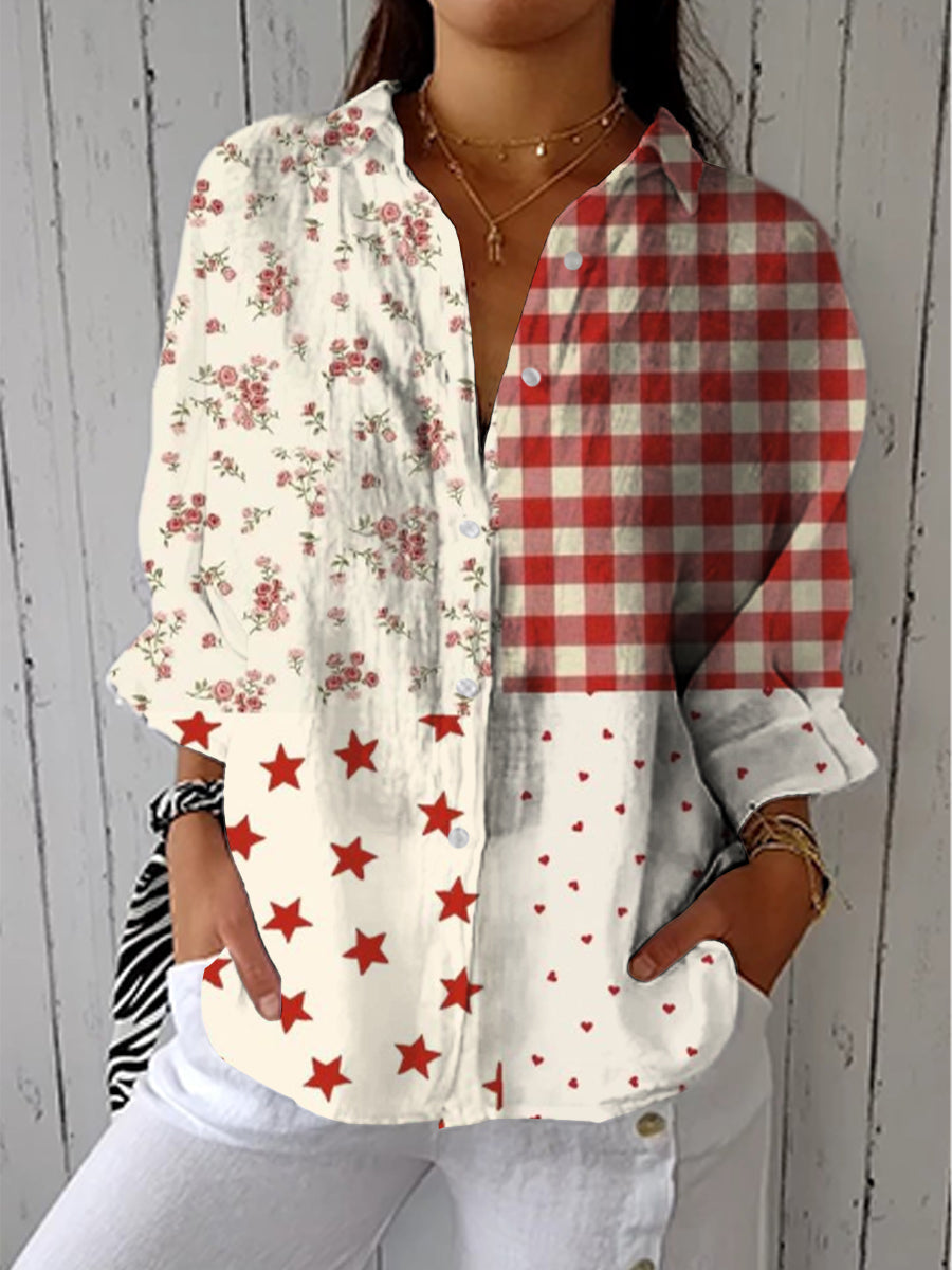 Romarin – Blouse Patchwork Classique