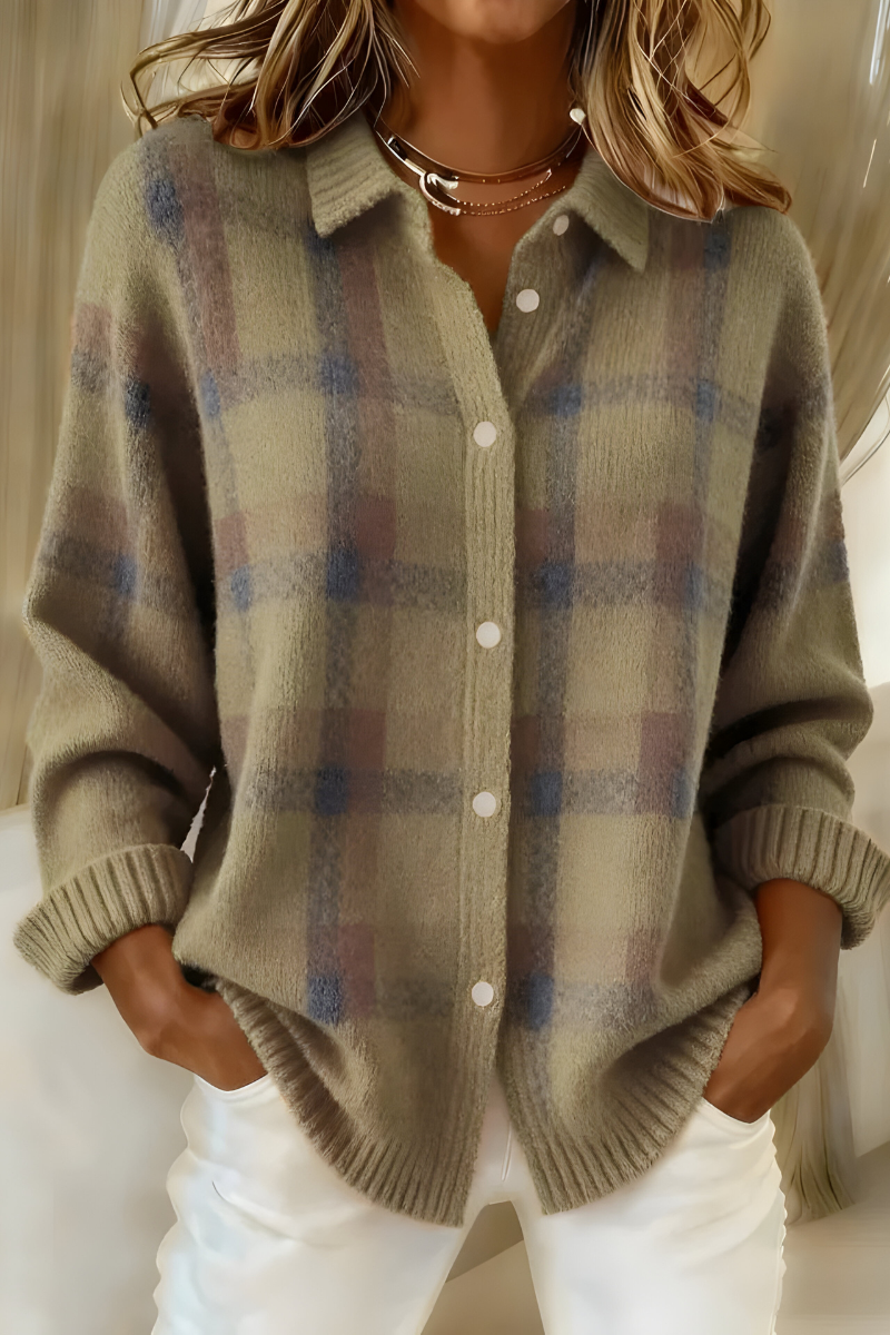 Fiammetta | Cardigan à carreaux