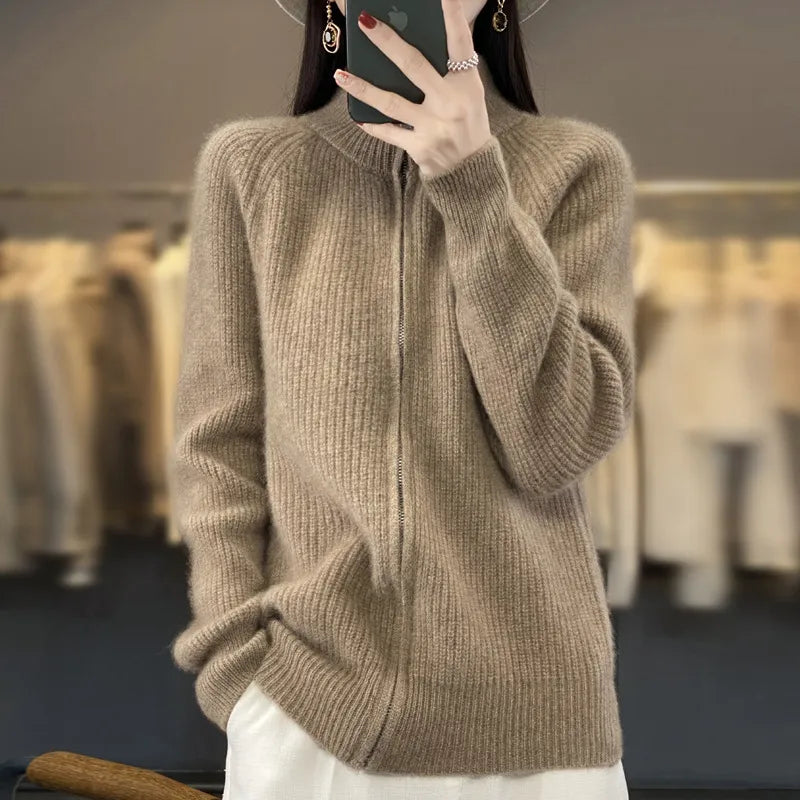 Charlotte™ - Cardigan avec Fermeture Éclair