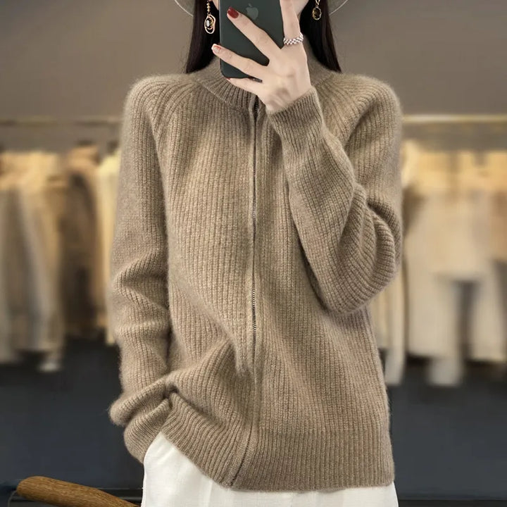Charlotte™ - Cardigan avec Fermeture Éclair