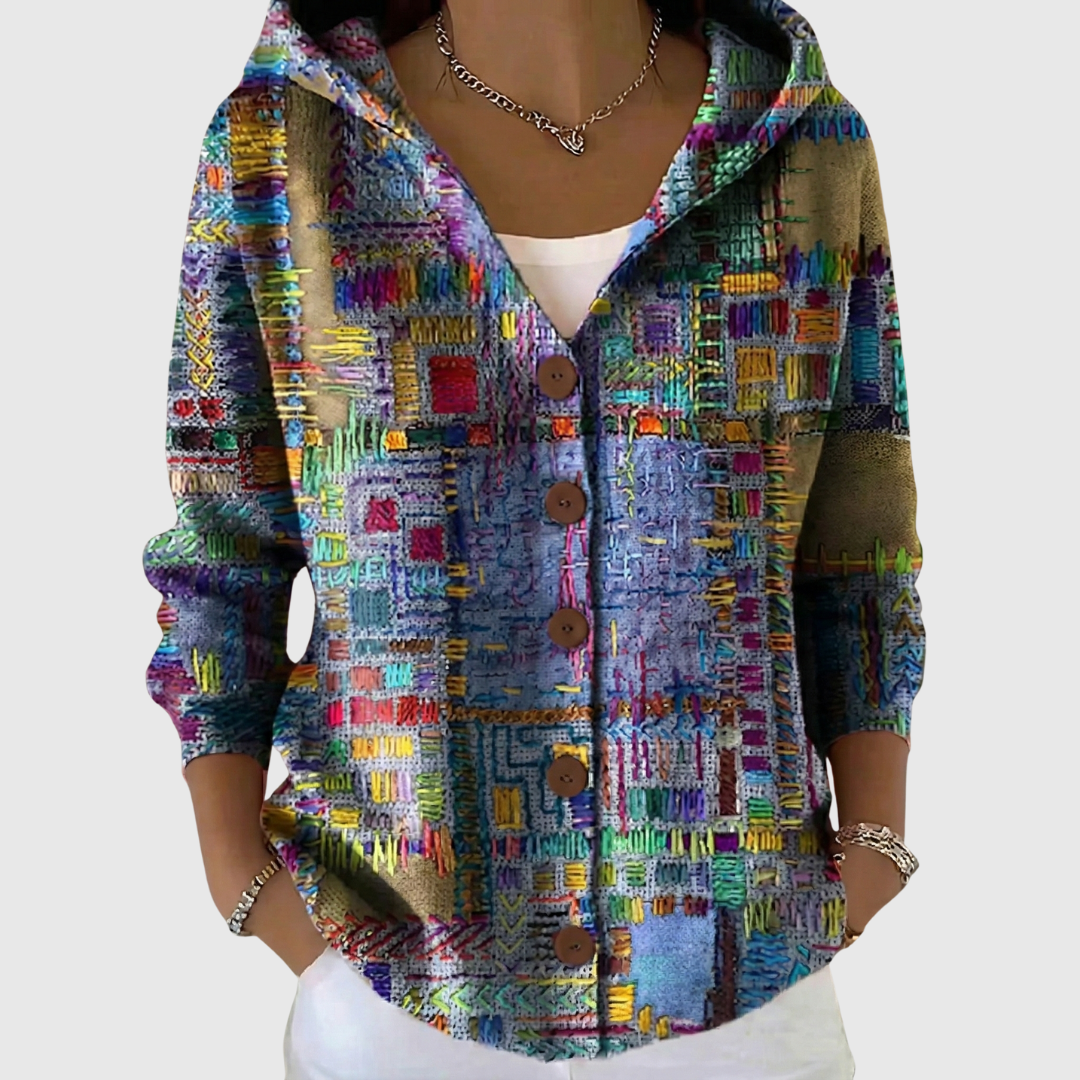 Marinella | Veste à capuche boutonnée