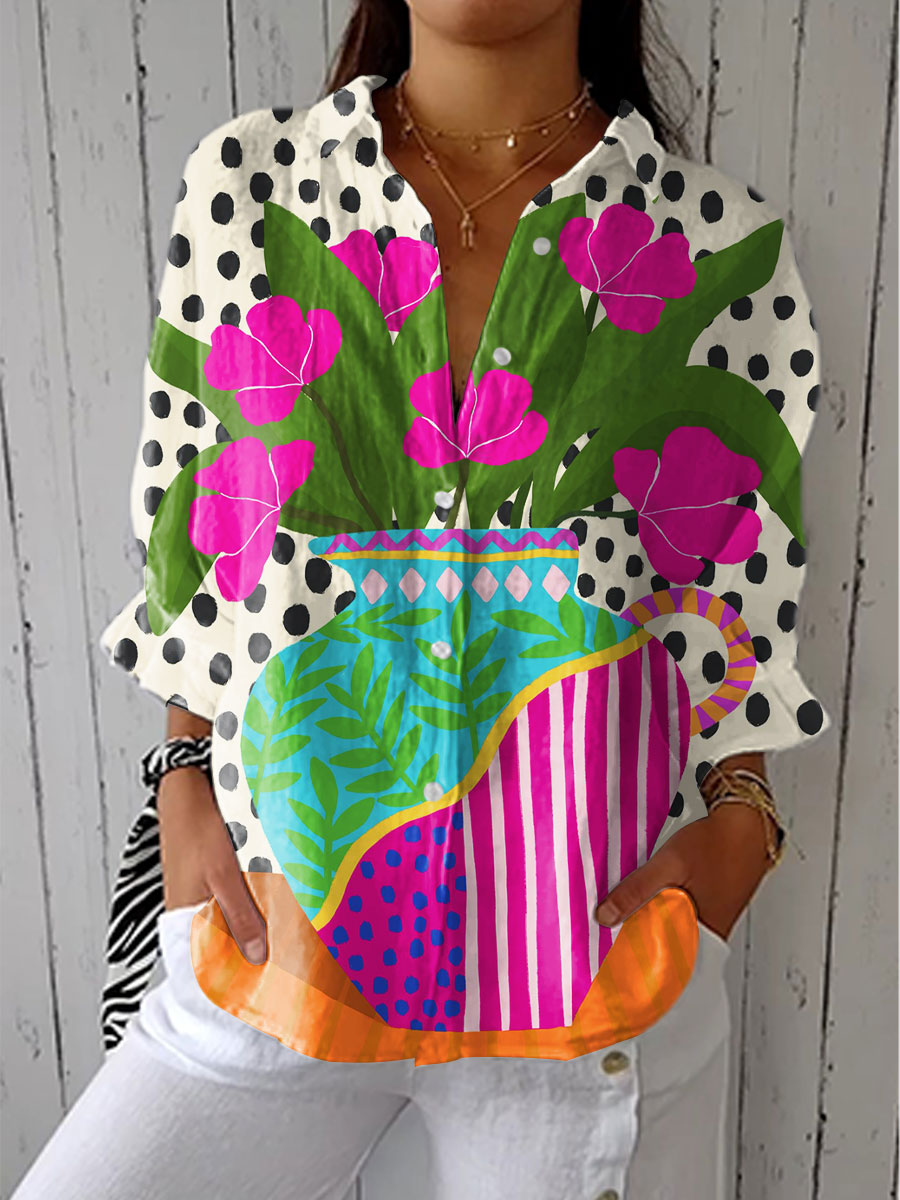 Diana – Blouse Graphique Florale