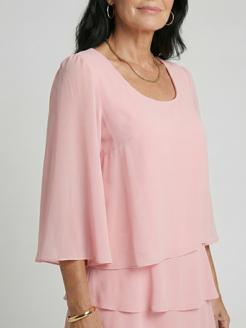Della | Robe à manches évasées et longueur genou