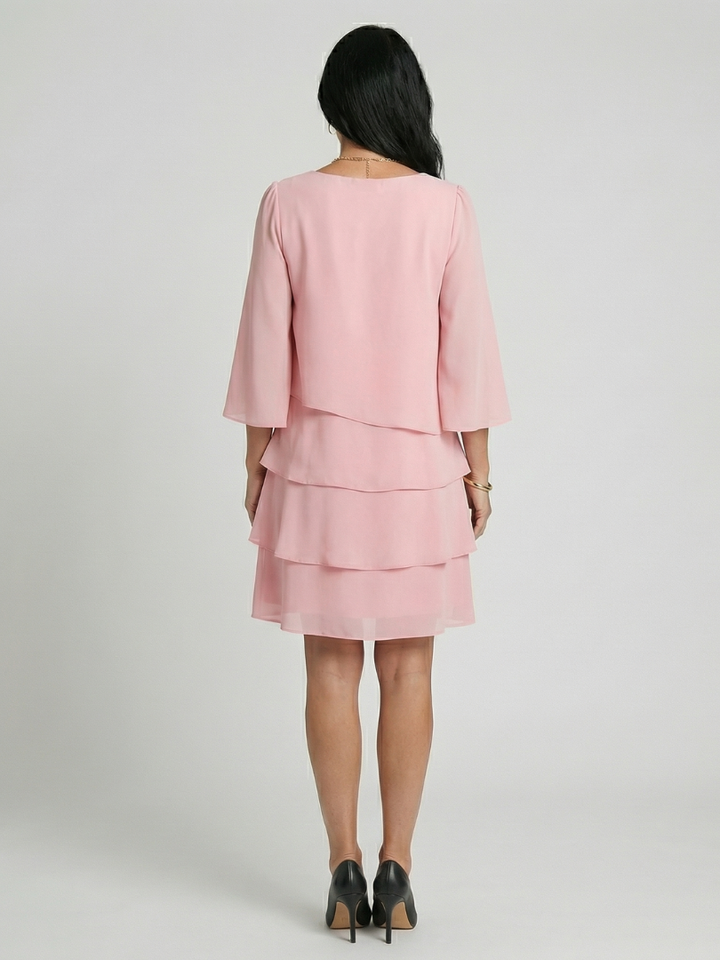 Della | Robe à manches évasées et longueur genou