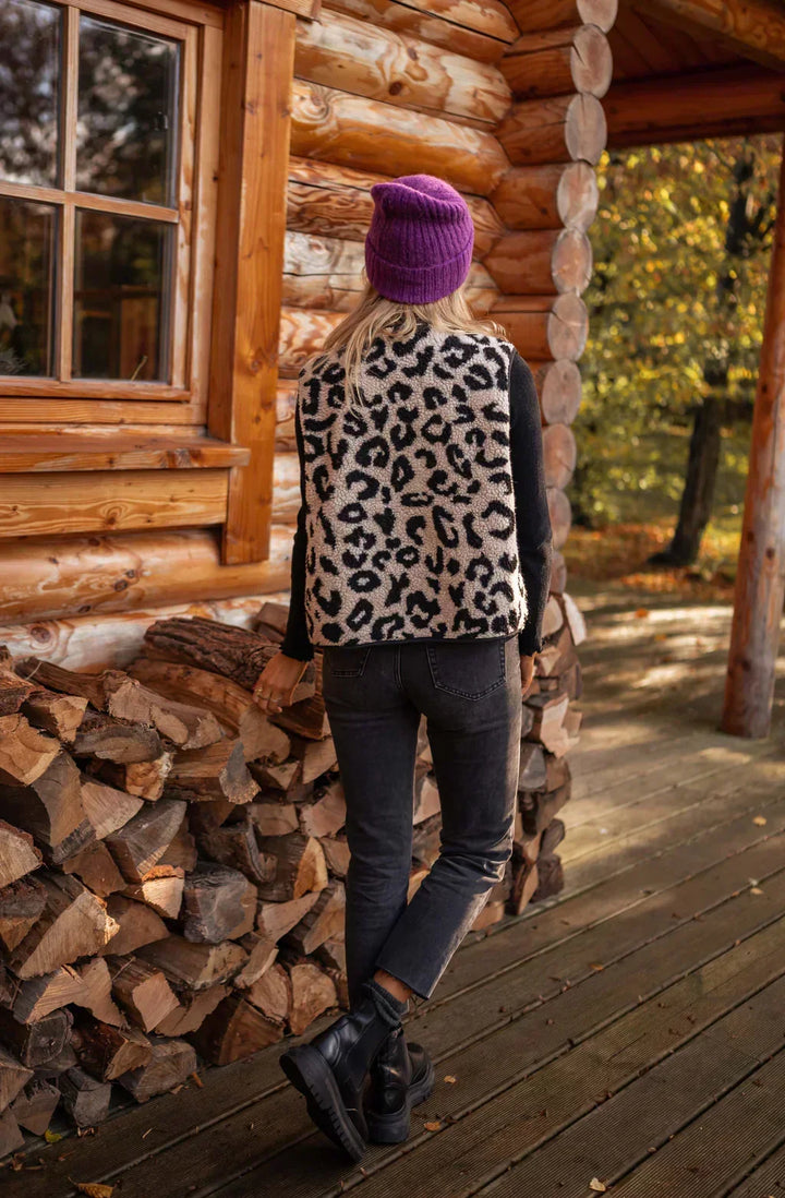 ASTRID™ | Le Gilet Léopard