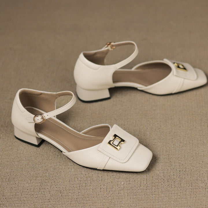 Elvane Boucle Cuir Mary-Janes