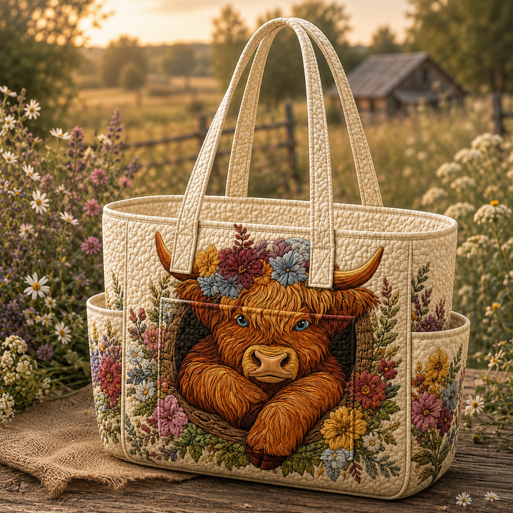 Élise | Sac cabas matelassé à la ferme champêtre
