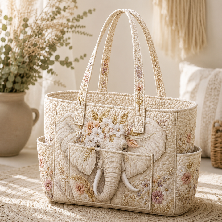 Pauline | Sac cabas matelassé à l’éléphant
