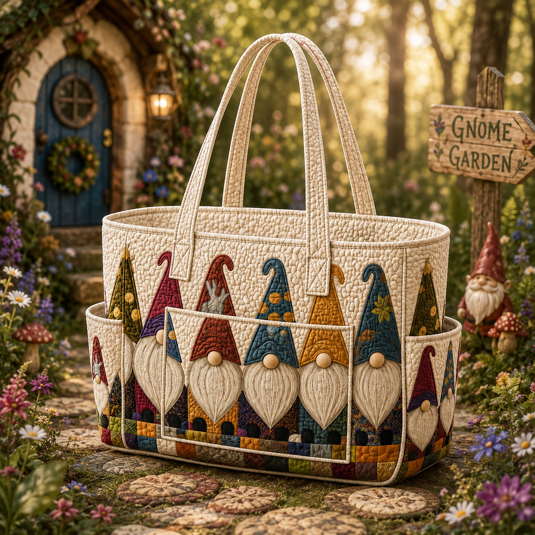 Madeleine | Sac cabas matelassé aux adorables lutins