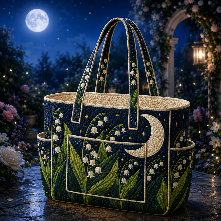 Laure | Sac cabas matelassé au muguet