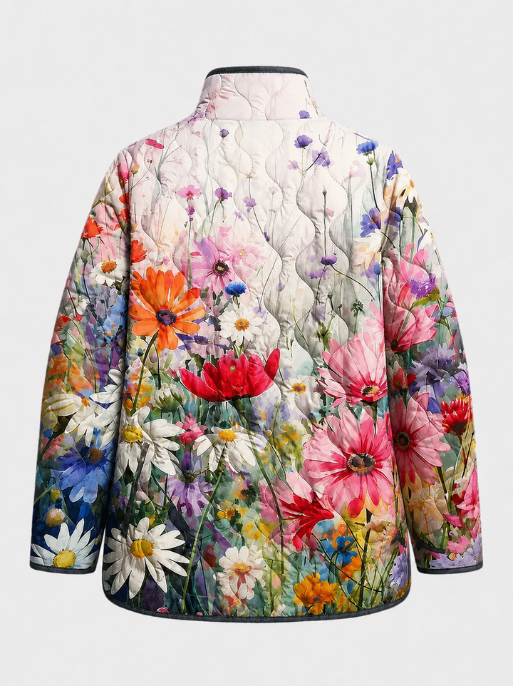 Alix | Charmant manteau matelassé à imprimé floral vintage