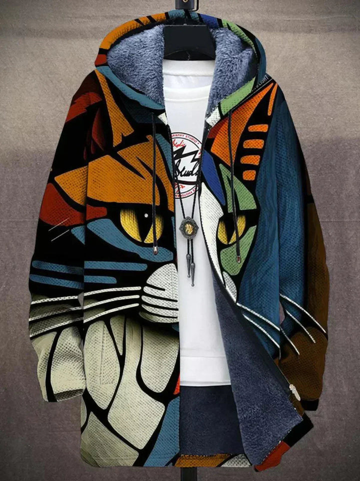 Cynthia | Cardigan à Capuche Artistique
