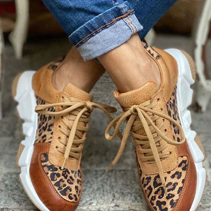 Jamie | Baskets Confortables Léopard.