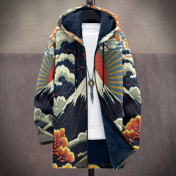 Ezra | Cardigan à Capuche Artistique