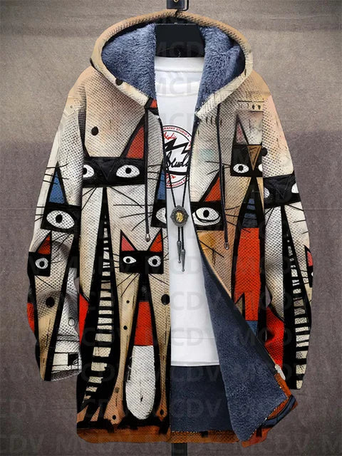 Preston | Veste à Capuche Imprimée Artistique