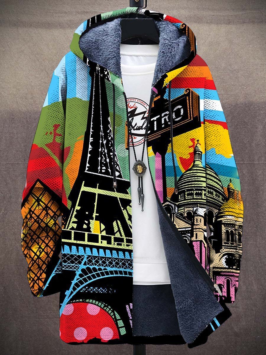 Emerson | Veste à Capuche Zippée Artistique