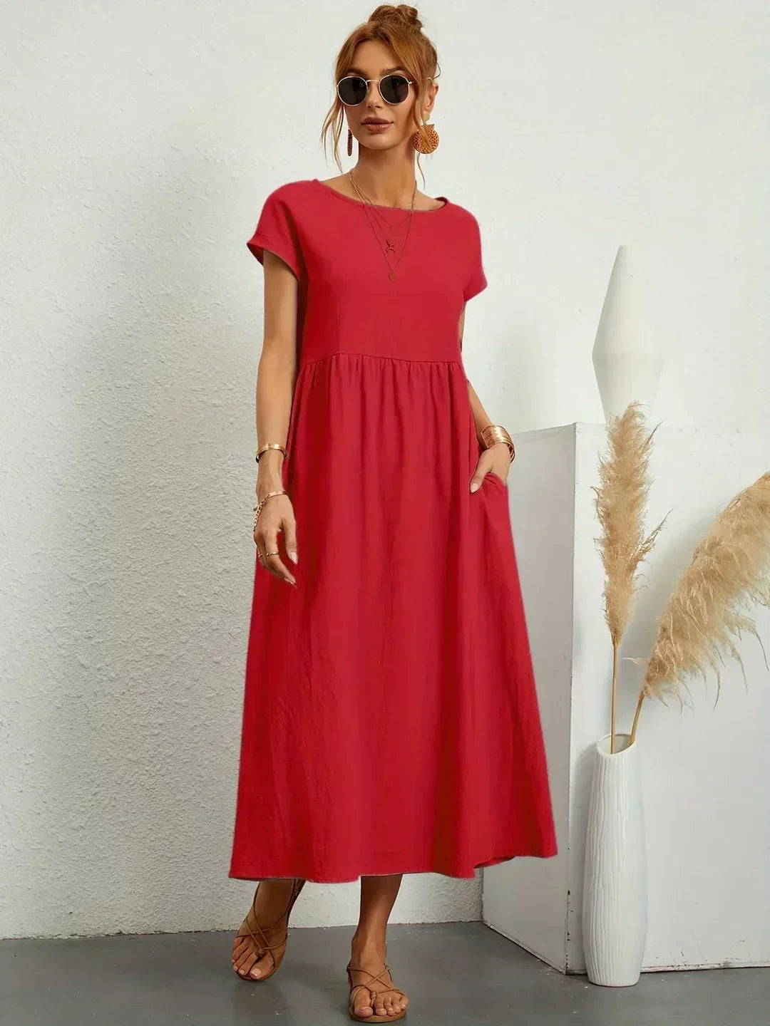 Gabriela™ | Robe midi fluide d&
