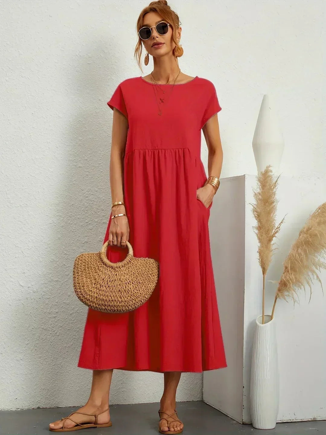 Gabriela™ | Robe midi fluide d&
