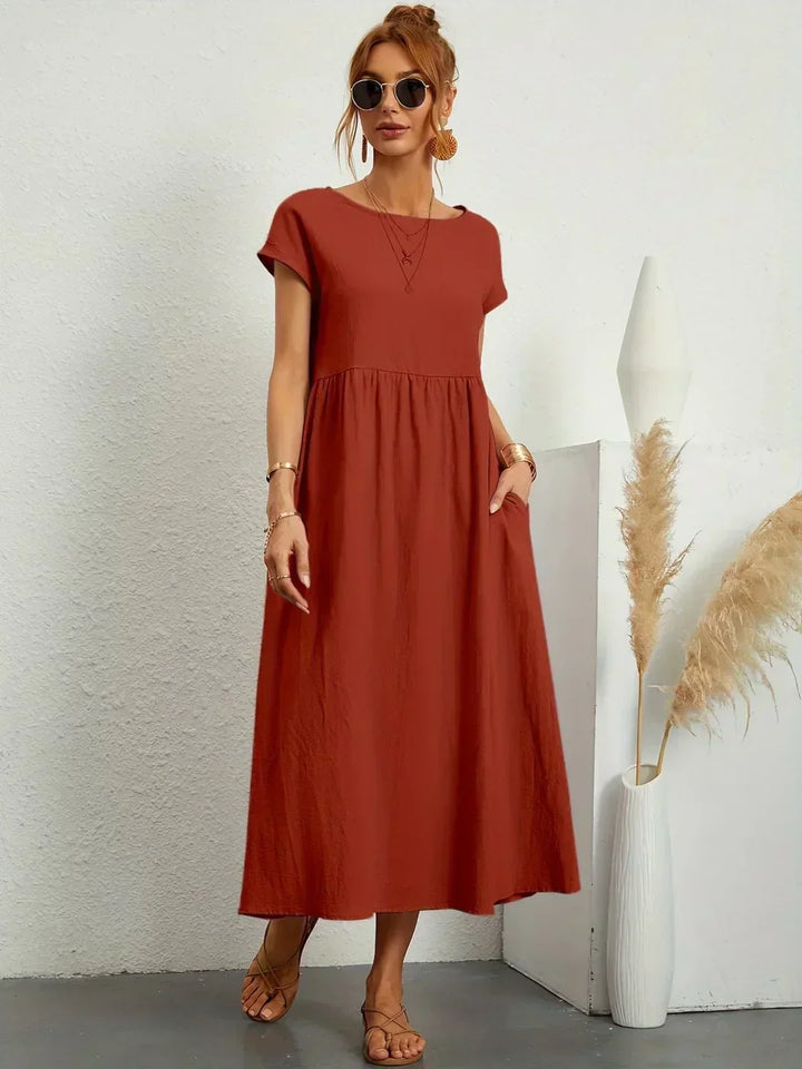 Gabriela™ | Robe midi fluide d&