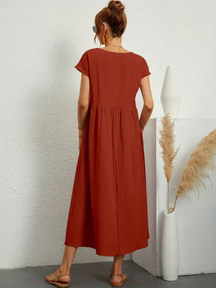 Gabriela™ | Robe midi fluide d&