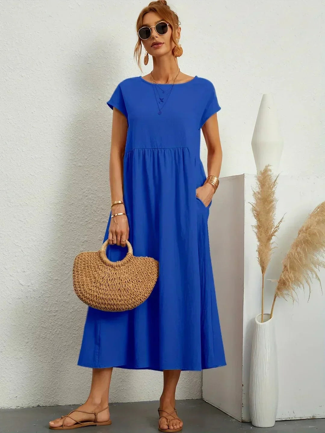 Gabriela™ | Robe midi fluide d&