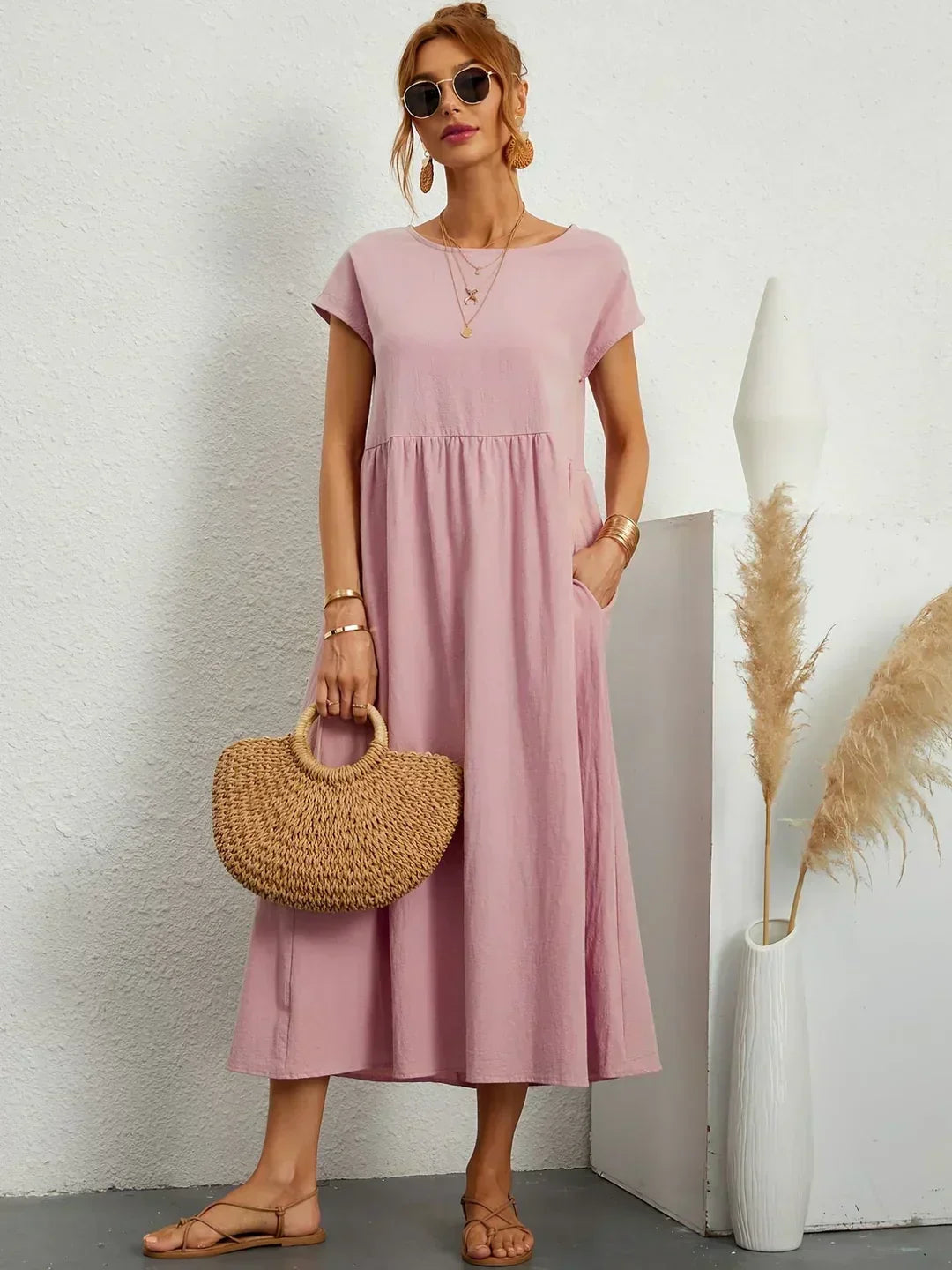 Gabriela™ | Robe midi fluide d&