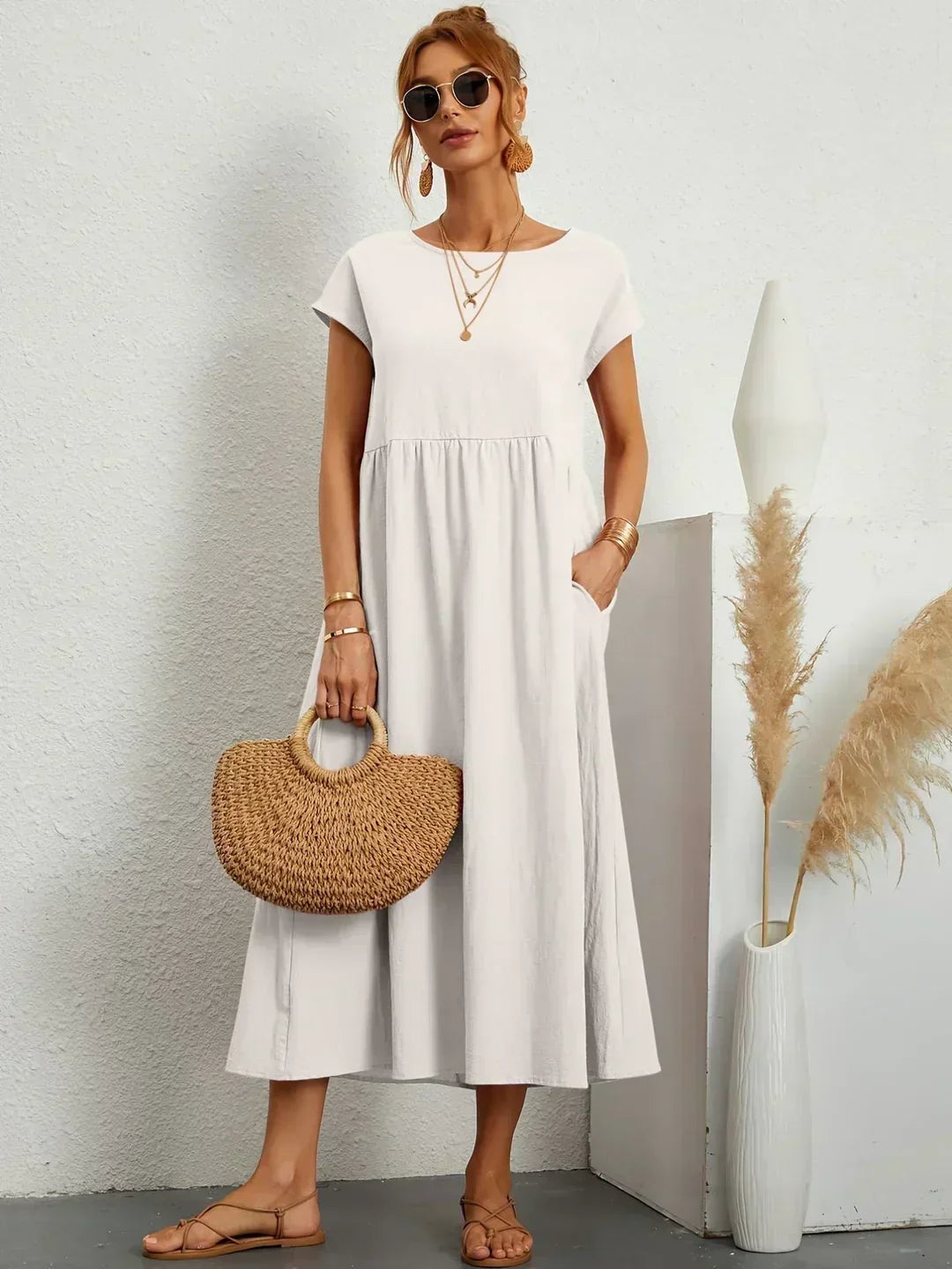 Gabriela™ | Robe midi fluide d&