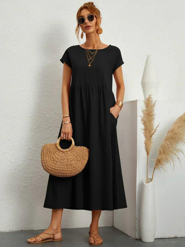 Gabriela™ | Robe midi fluide d&