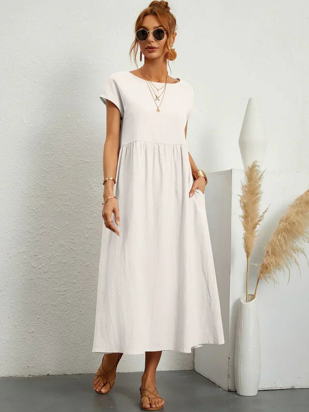 Gabriela™ | Robe midi fluide d&