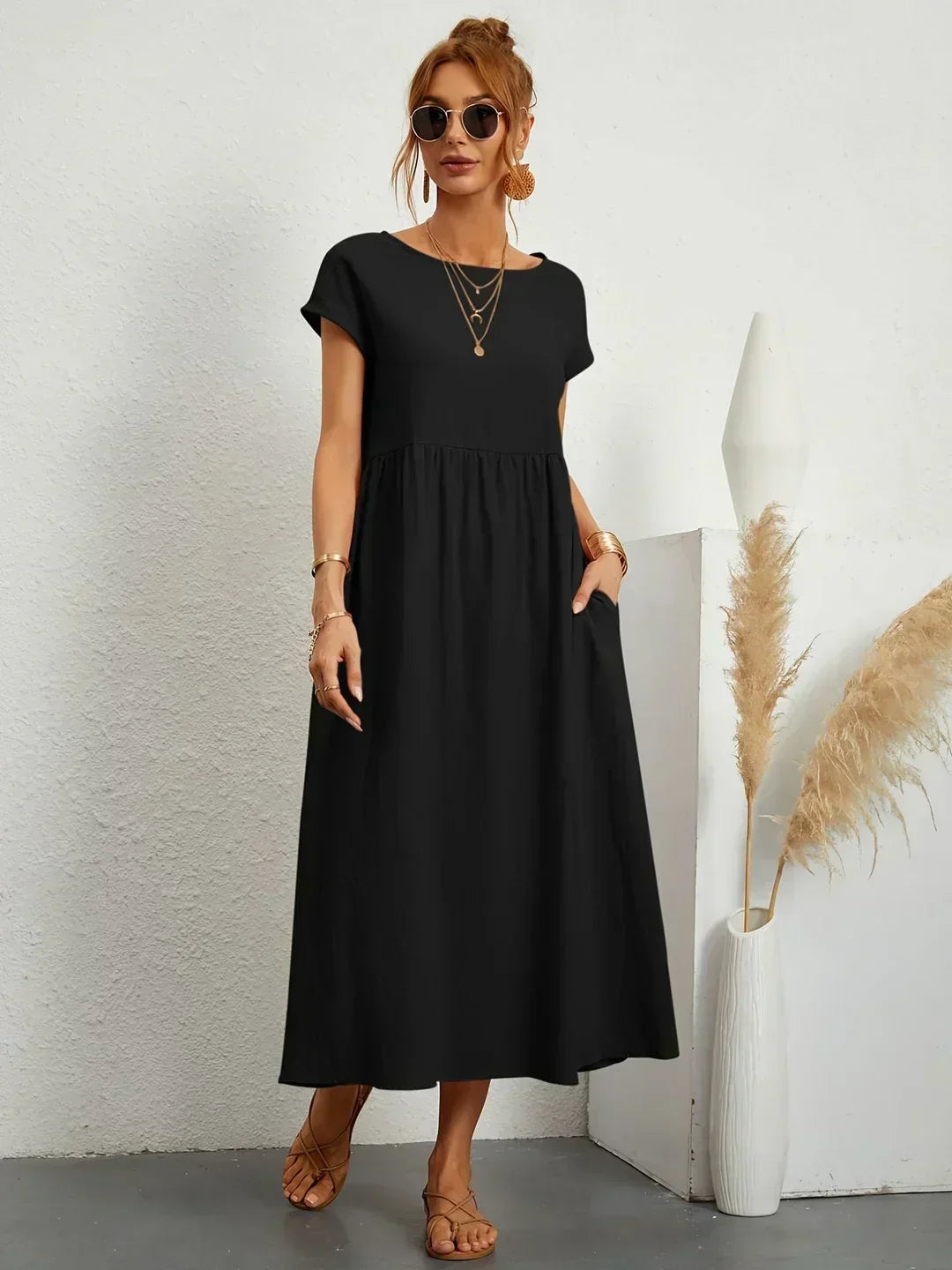 Gabriela™ | Robe midi fluide d&