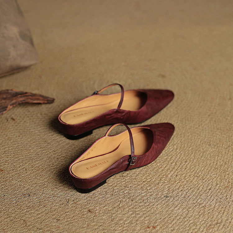 Thea | Mules en Cuir Véritable