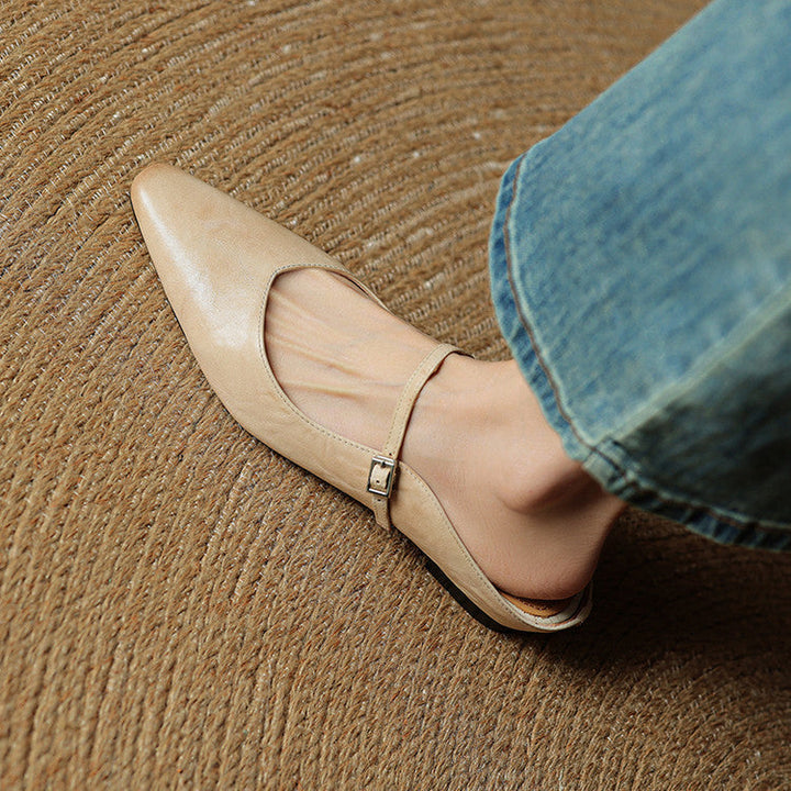Thea | Mules en Cuir Véritable
